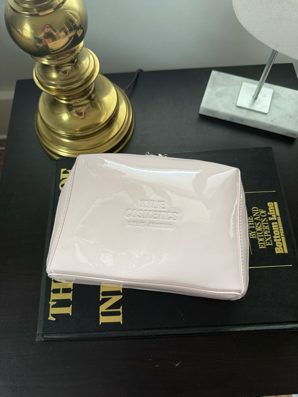 Kylie Cosmetics Glossy Pale Pink Cosmetic Pouch
